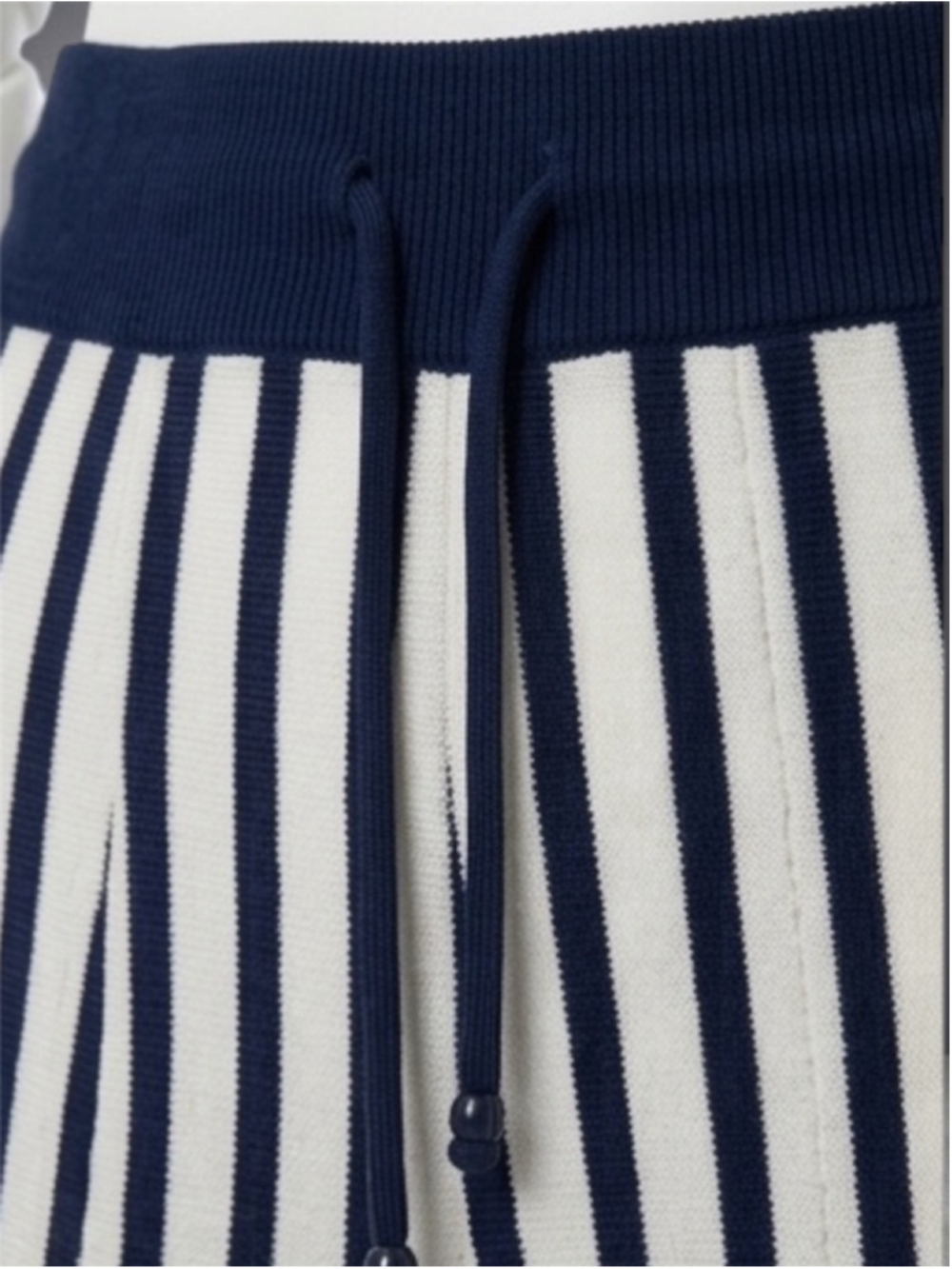 Zara Navy & White Knotted Striped Maxi Skirt – Size M – New - Picture 3 of 9